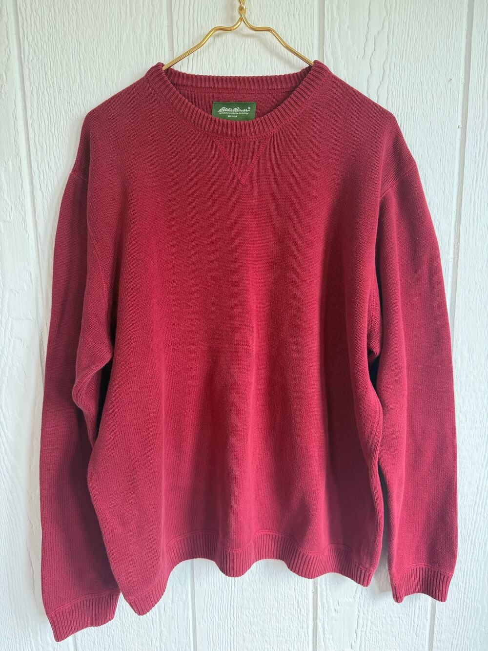 Vintage 90s Eddie Bauer Knit Sweater, LT Large Tall Grandpa